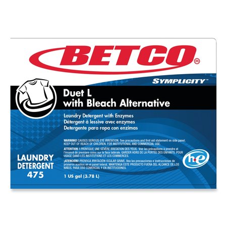 Betco Laundry Detergent, Bottle, Liquid, Fresh, 4 PK 4750400